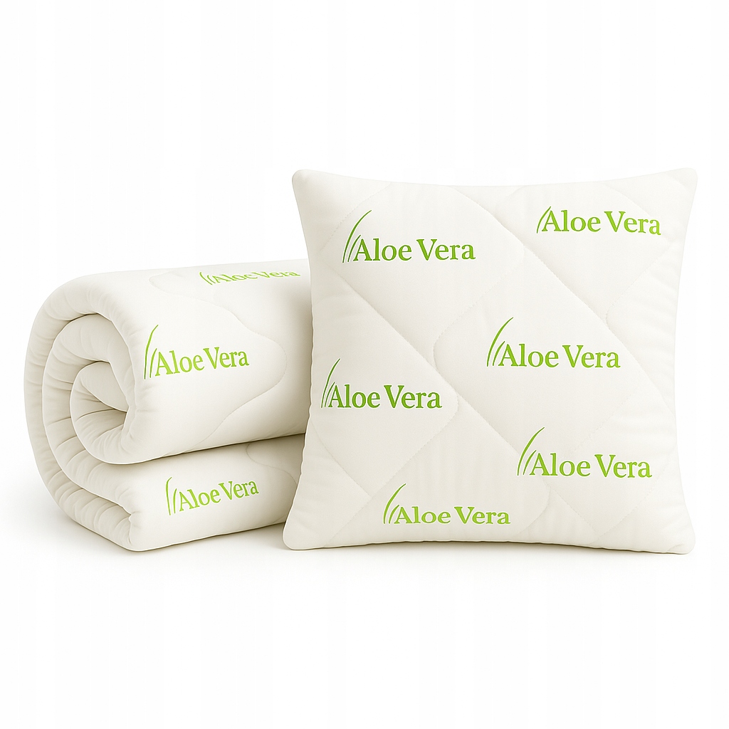 Celoroční sada Aloe Vera Přikrývka 160x200 Polštář 70x80 Antialegická