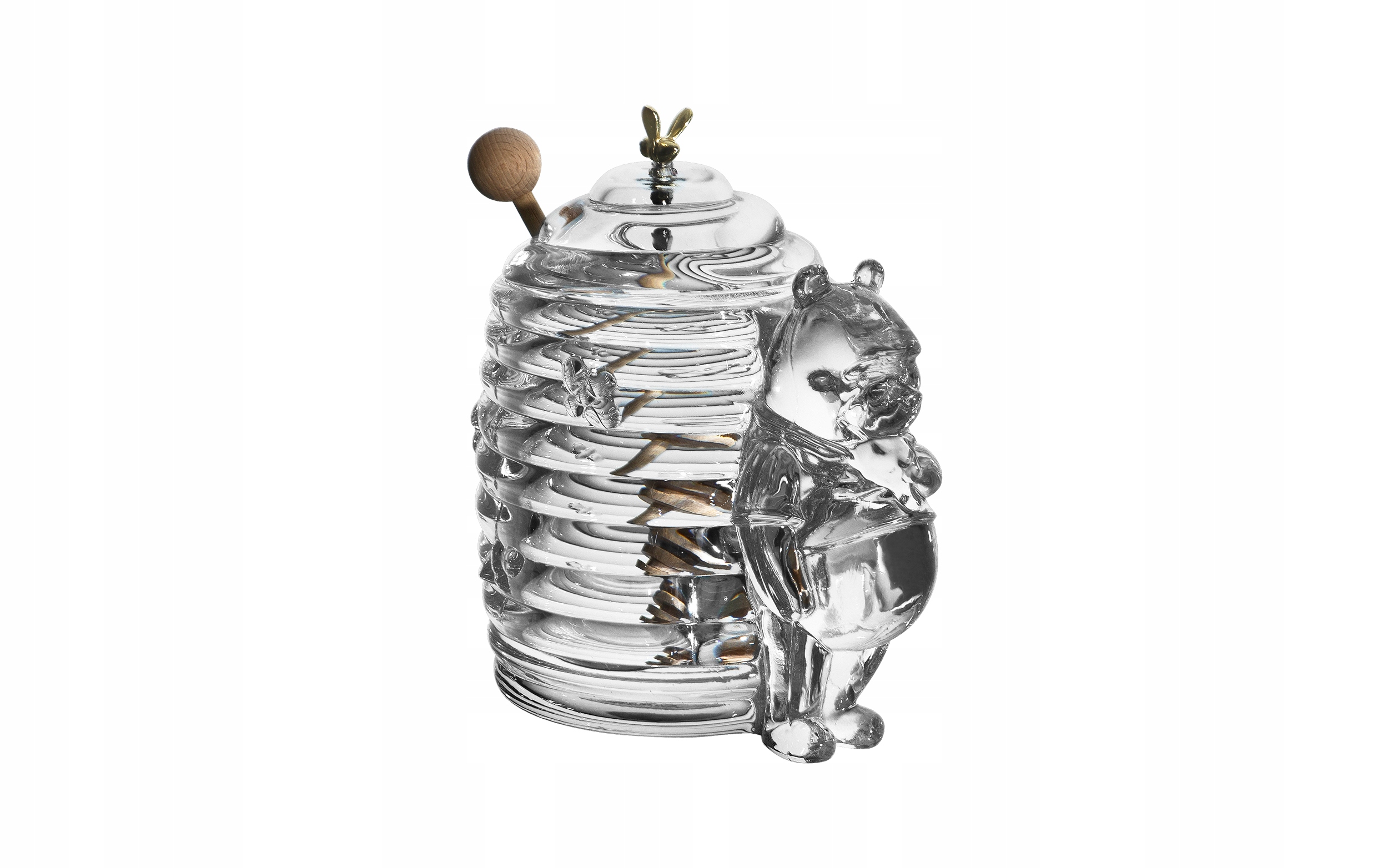 Kryštálová nádoba na med 350 ml Medveď Bo