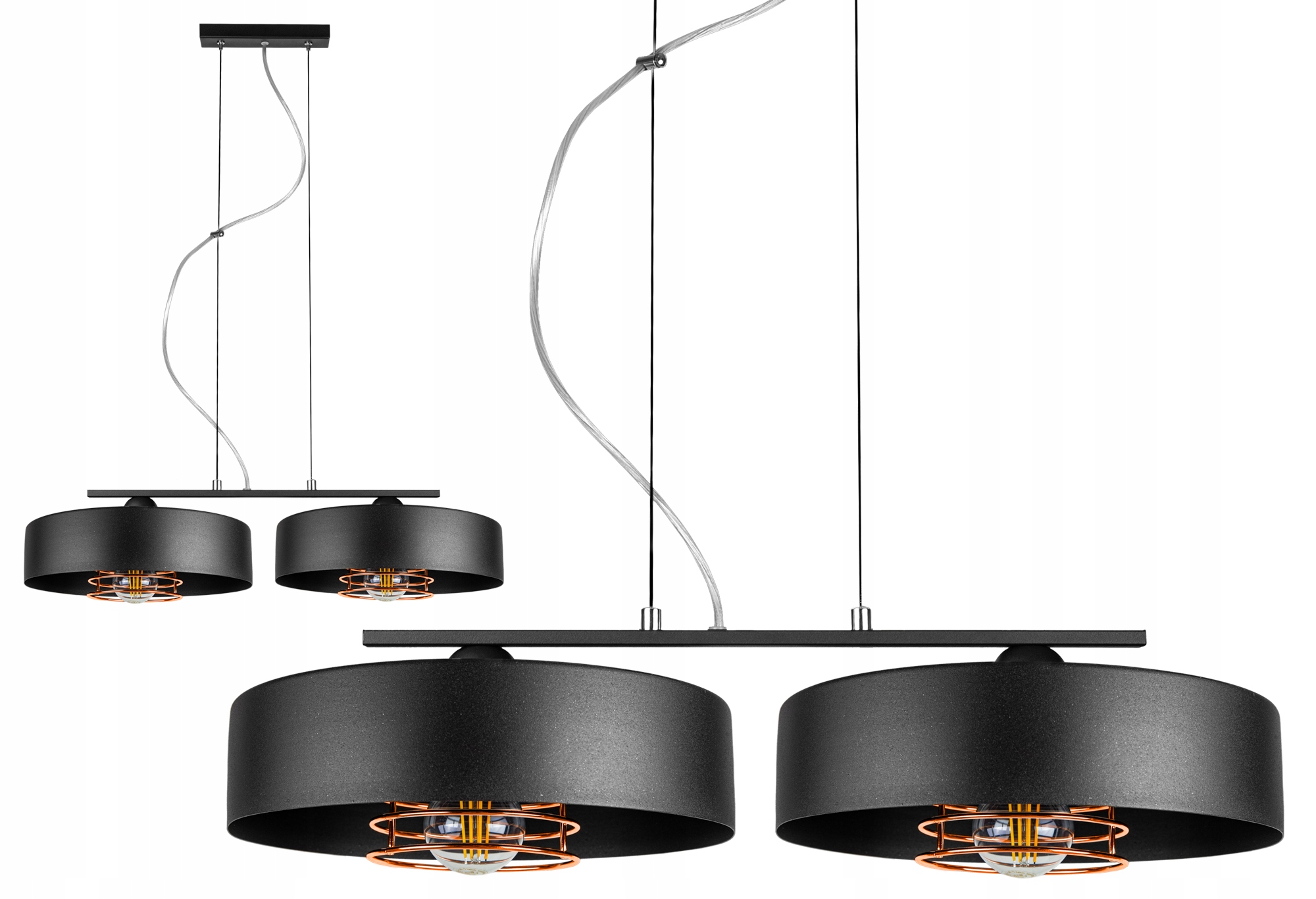 

Lampa Sufitowa Plafon Żyrandol Edison Loft Led