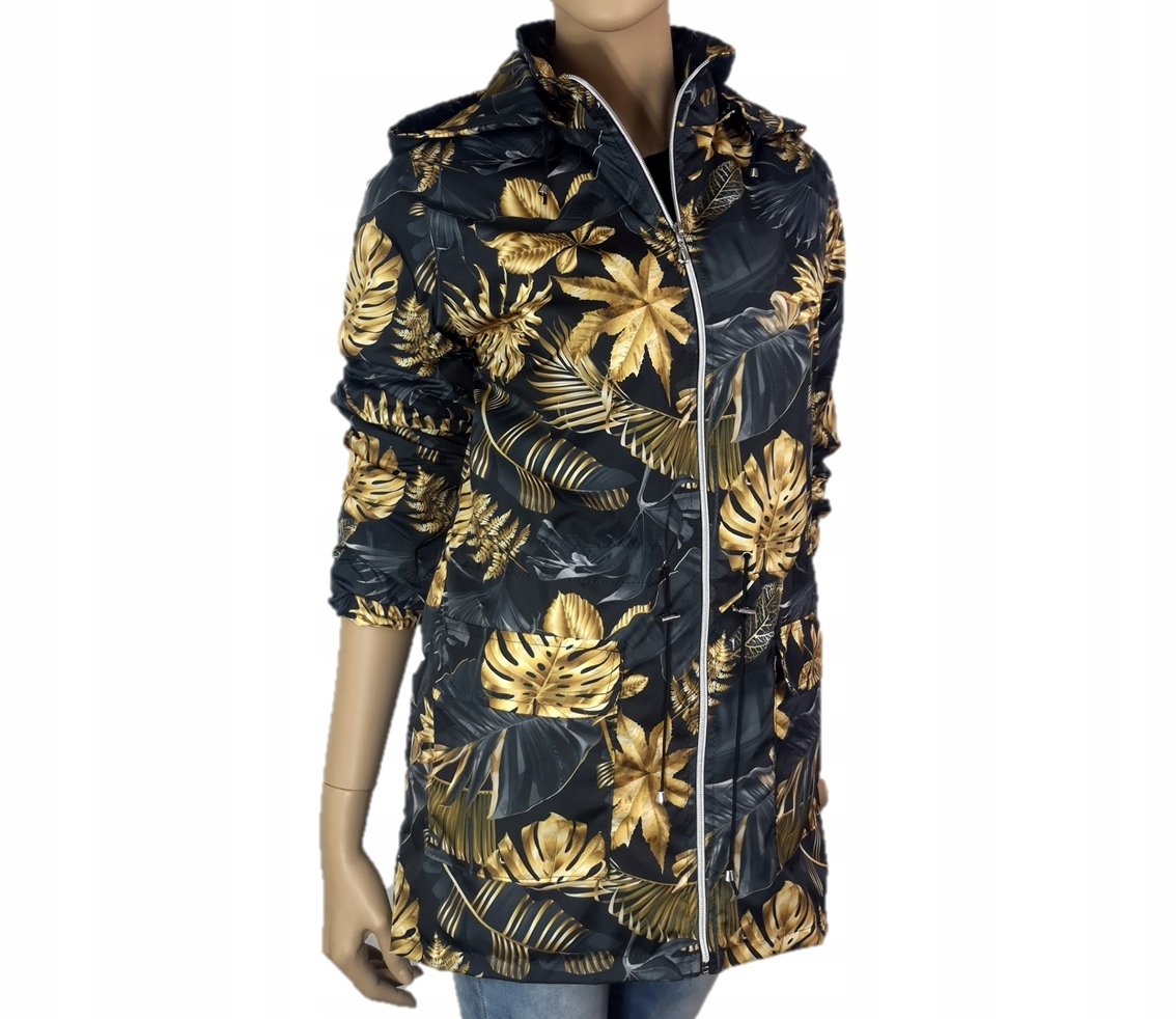 

Kurtka Przeciwdeszczowa Parka Kwiaty 4XL 56 58
