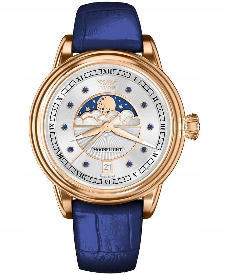 Dámské hodinky Aviator Moonflight Gemstone Edition Sapphire Limited Edition