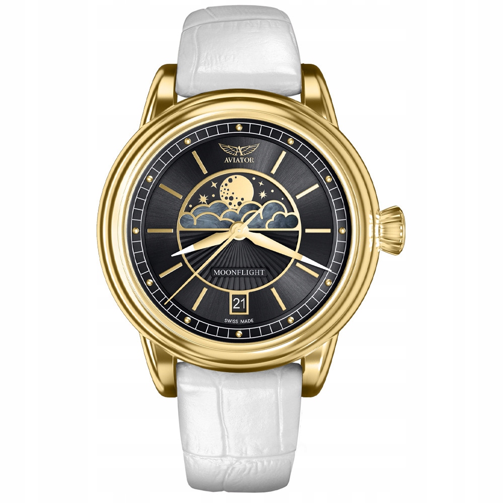 Dámské hodinky Aviator V.1.33.1.344.4W bílé