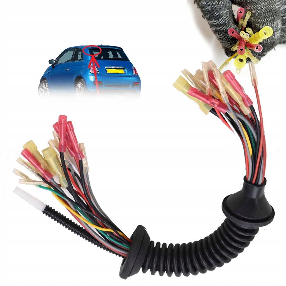 Fiat 500 Svazek Klapky Zavazadlového Prostoru Sada pro opravu kabelového svazku