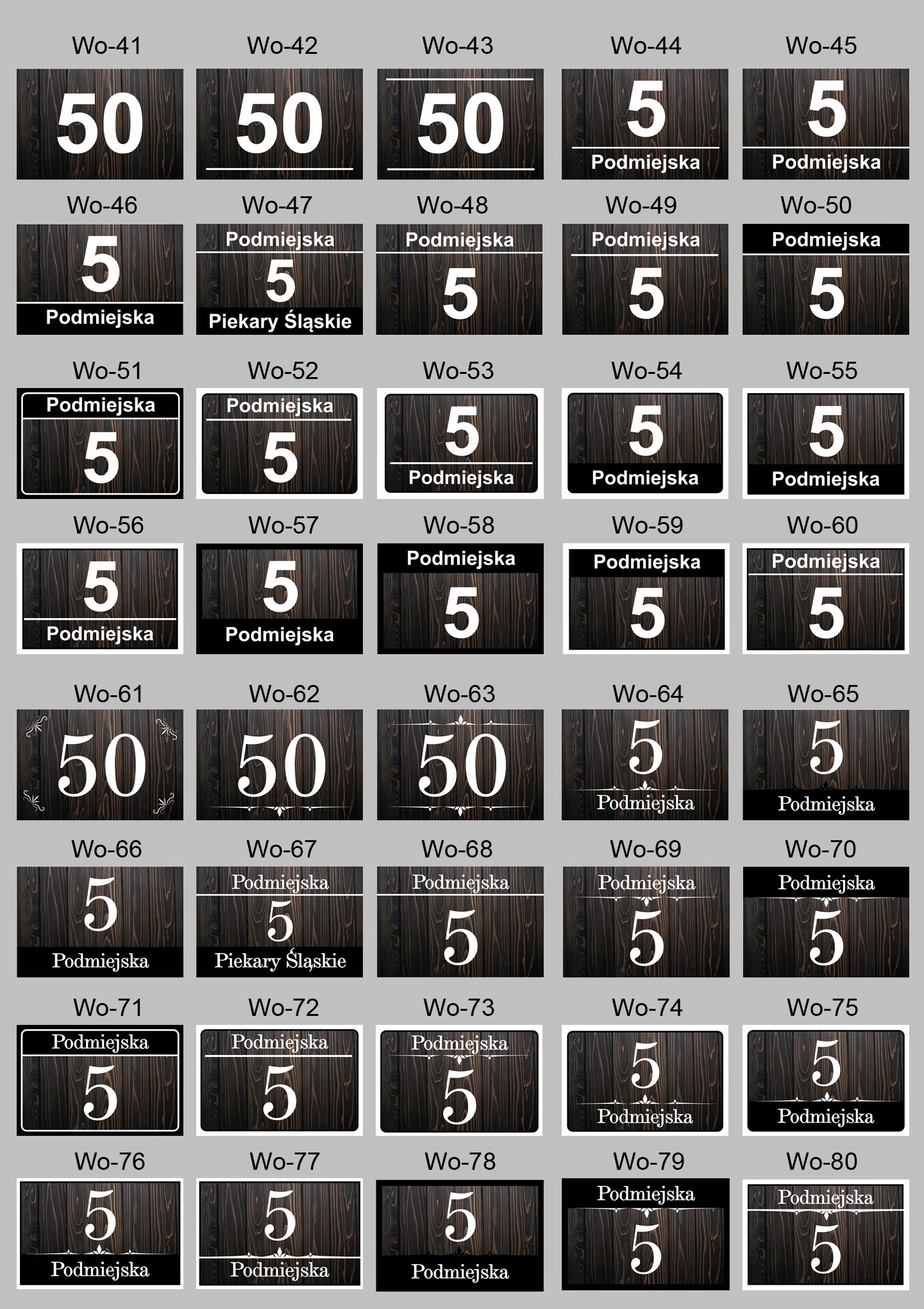 TABLICA TABLICZKA ADRESOWA NUMER DOMU 40x30 Wo NEW Marka inna