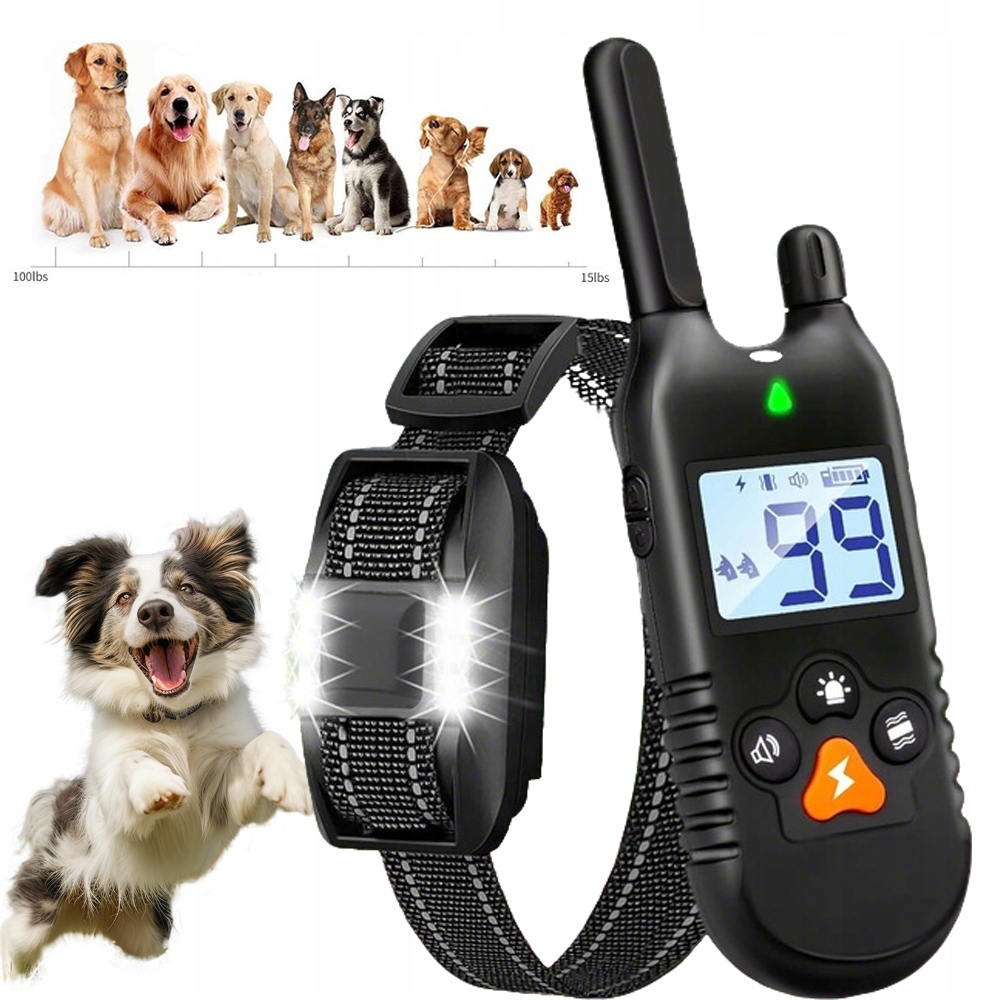 Levně Elektrický Obojek Pro Psa 3 Režimy Vodotěsný Tréninkový Obojek Pro Psa