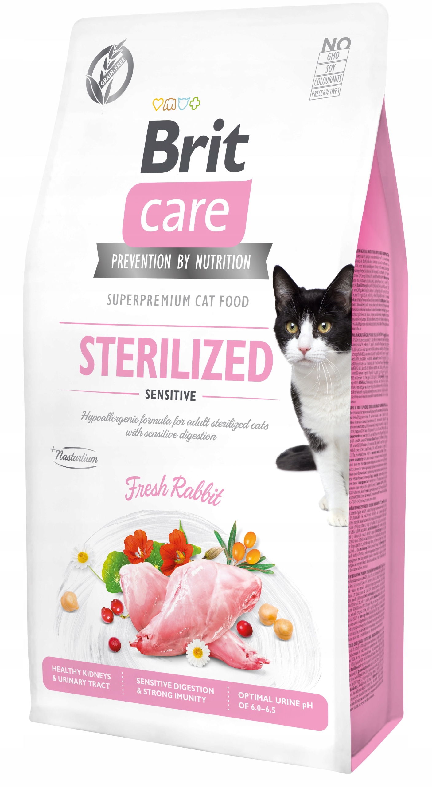 Levně Brit Brit Care Cat Grain-Free Sterilized Sensitive s králíkem 7 kg