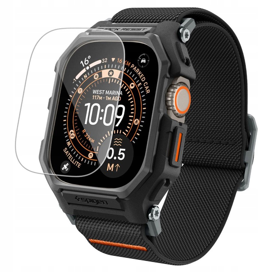 Spigen Lite Fit Pro & Tempered Glass Apple Watch Ultra 1 2 3 (49 MM)