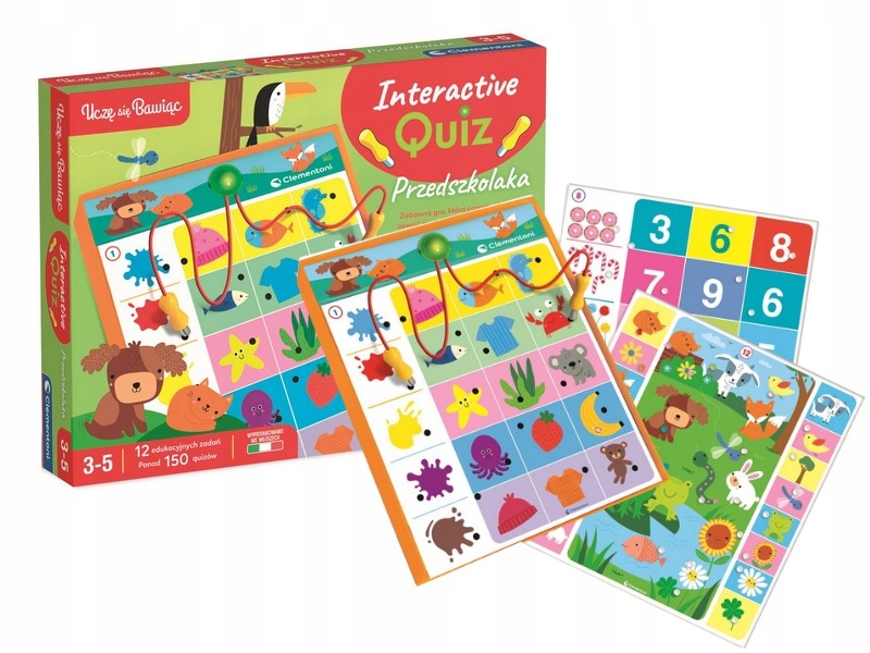 GRA EDUKACYJNA INTERAKTYWNY QUIZ PRZEDSZKOLAKA ponad 150 quizów