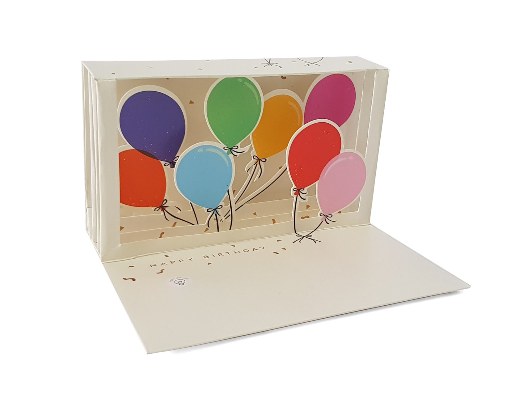 

Urodzinowa kartka 3D świecąca Balony 18 30 40 50