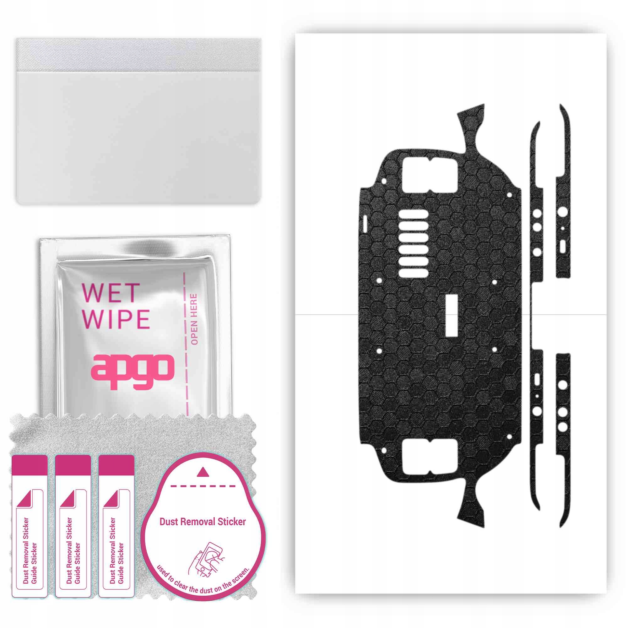 3x Folia skórka na Tył+boki do Steam Deck Plaster Miodu Kolor