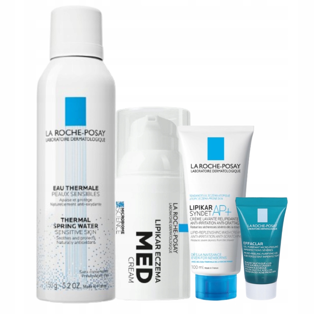 La Roche-Posay Zestaw Lipikar Egzema Med Cream 30ml Woda termalna 150ml