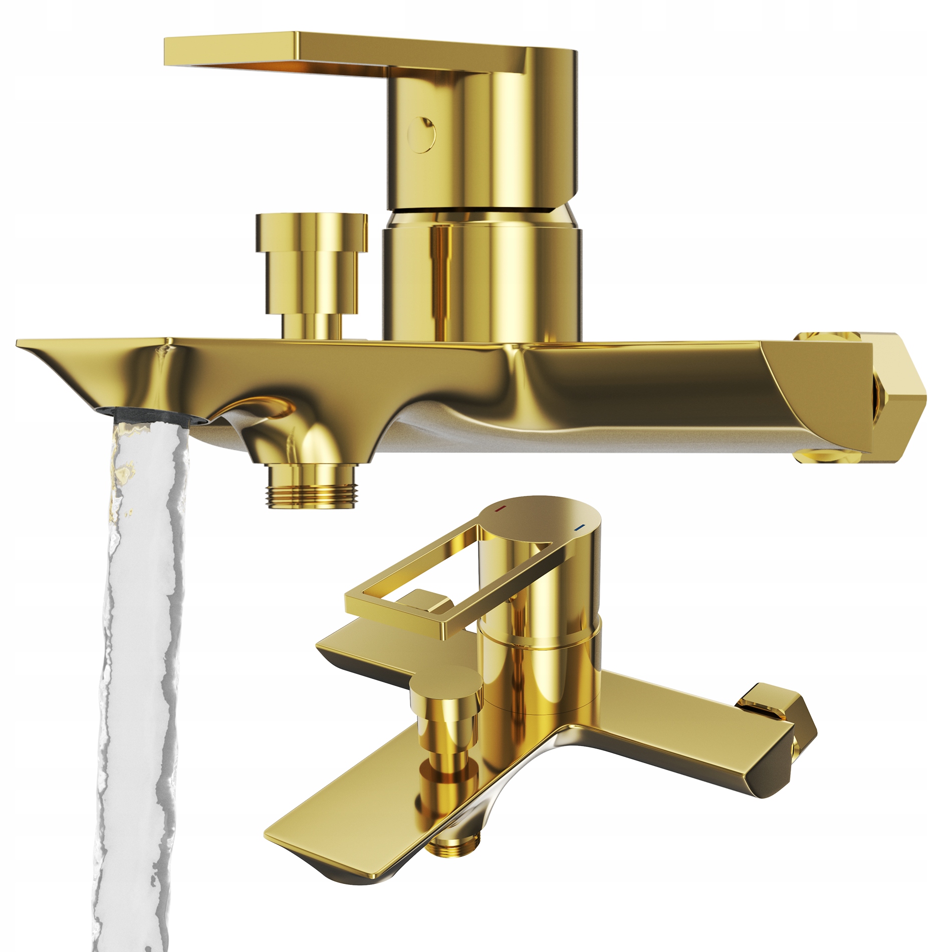 Vaňová A Sprchová Batéria, Mosadzný Kúpeľňový Kohútik, Zlatá Armáda