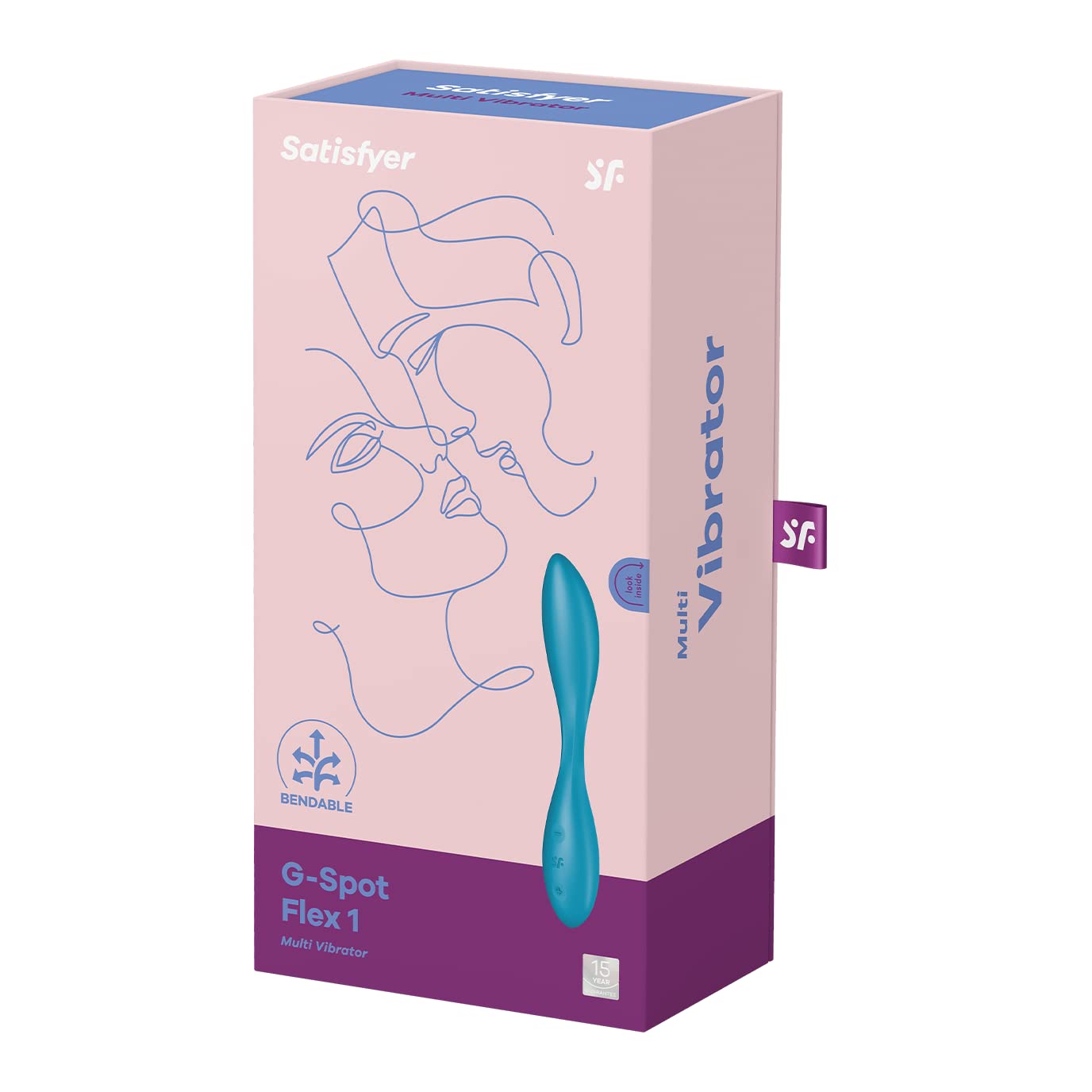 SATISFYER G-Spot Flex 1 Wibrator G-Punkt Silikon Wodoodporny — miniatura 4