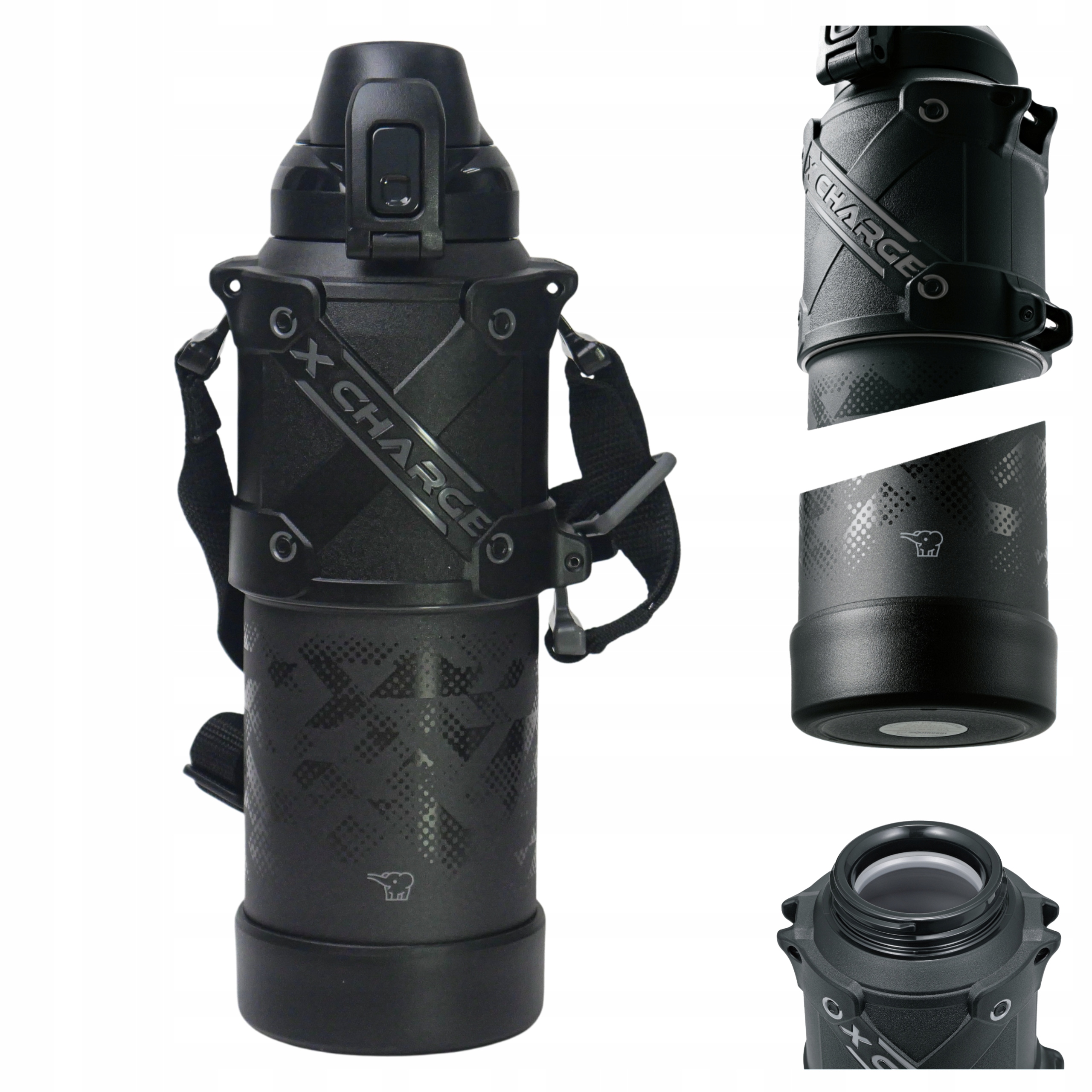 Sportovní láhev Černá Chladící termoska 1.5L 1500ml Zojirushi SD-HB15-BA