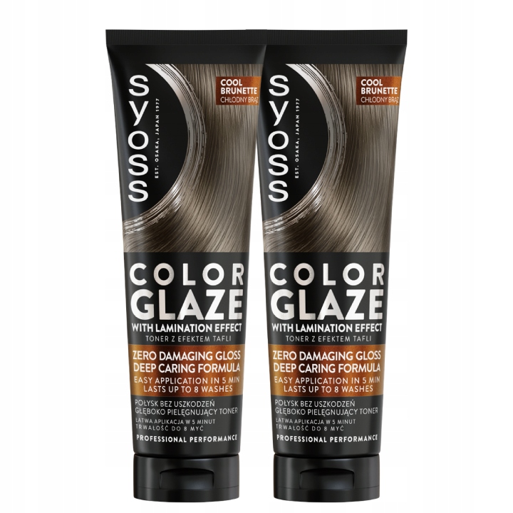 Syoss Color Glaze Leštící toner na vlasy Chladný bronz 2ks