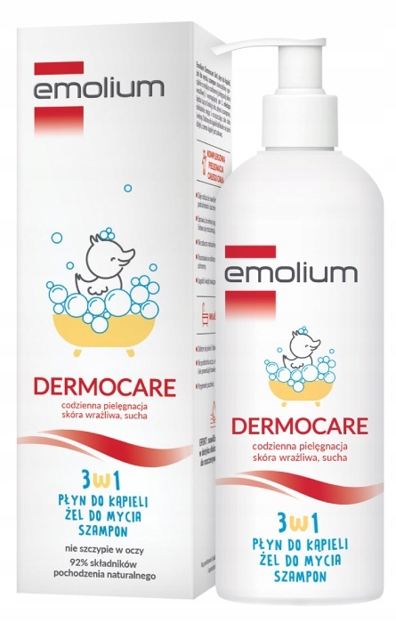 

Emolium Dermocare 3w1 płyn żel i szampon 400 ml