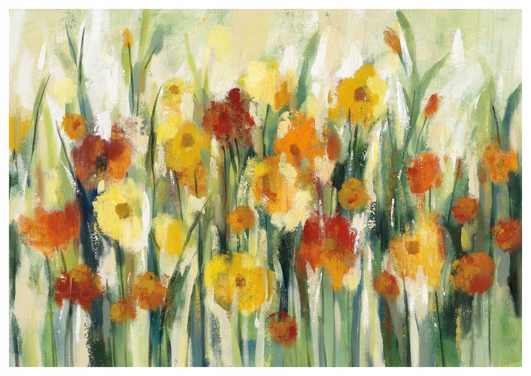 Fototapeta Sluneční zahrada Impresionismus Květiny Žlutozelené 300x210 lepidlo