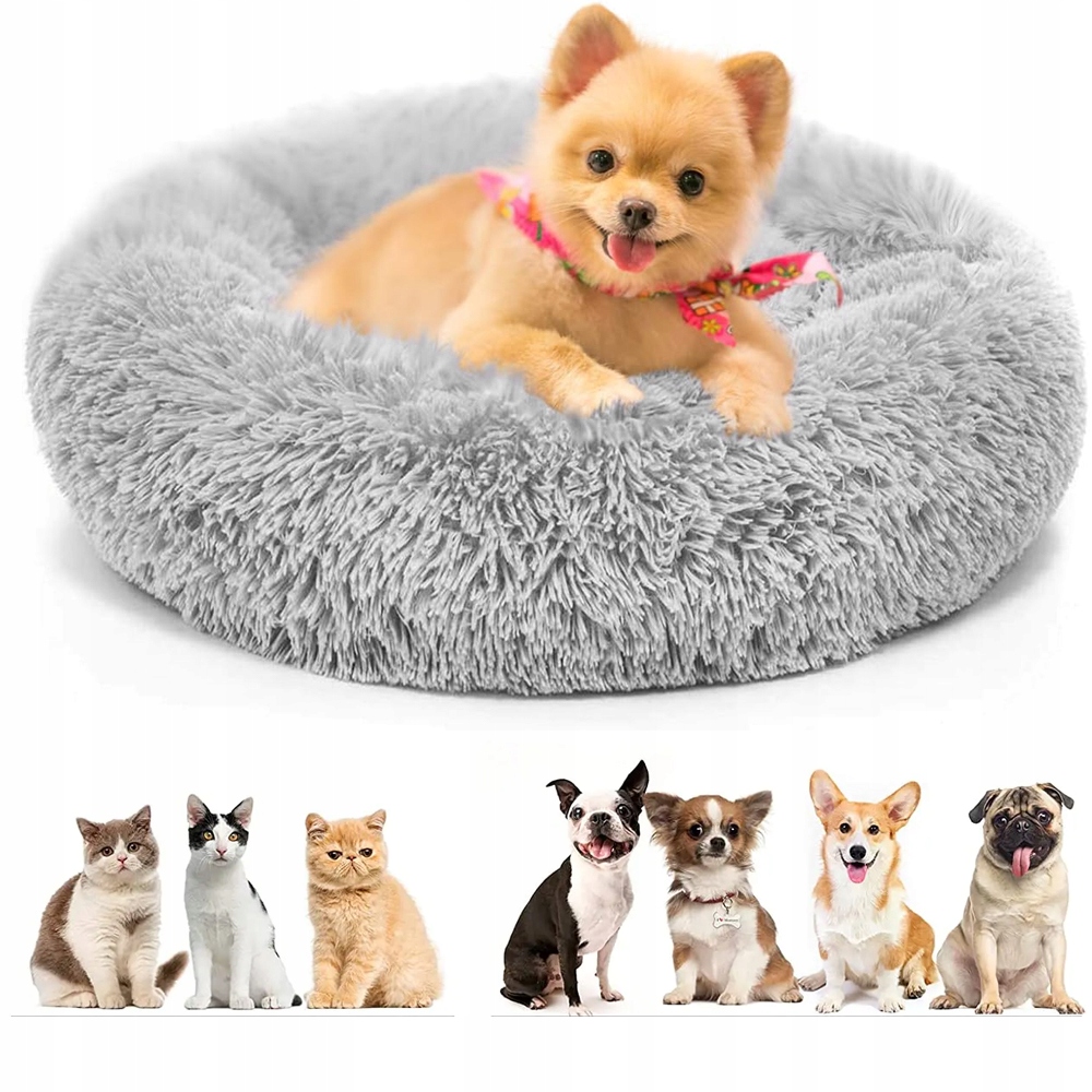 Levně Pelíšek Pro Psa Kočku Malých A Středních Zvířat 60 CM, Jemný Polštář