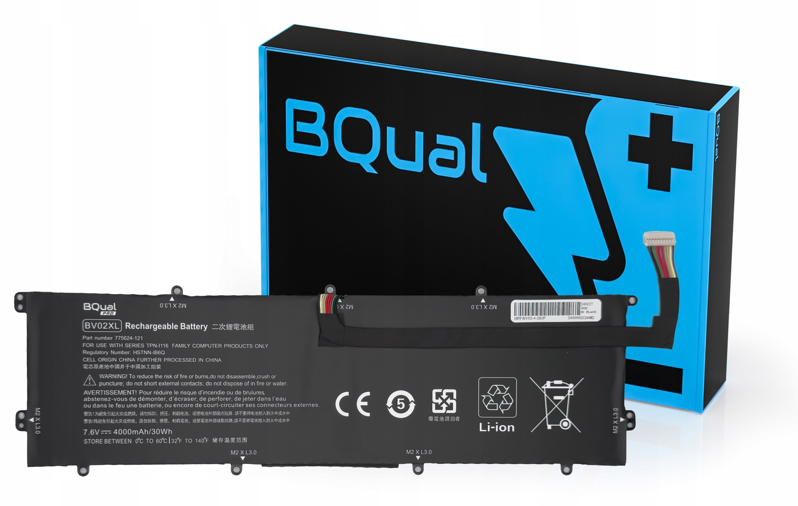 Baterie BV02XL pro Hp Envy X2 Detachable 13 HSTNN-IB6Q 775624-1C1 776621-001