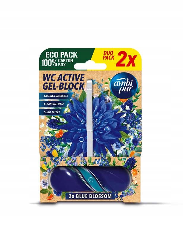 Levně 4x Wc závěs Ambi Pur Blue Blossom Duo Pack 2x 45 g