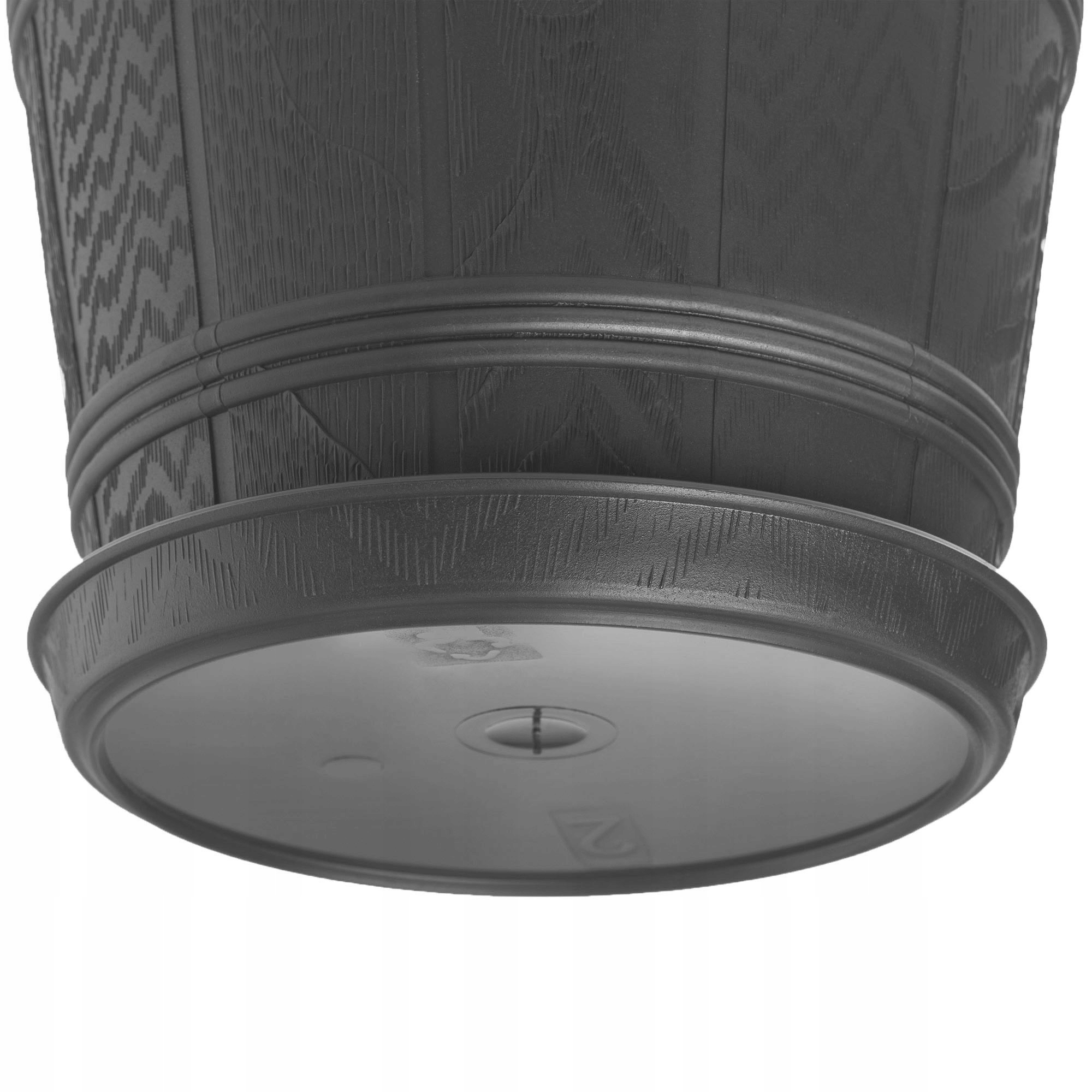 DONICZKA OSŁONKA DONICA Z PODSTAWKĄ GRAFIT 38cm Długość 38 cm