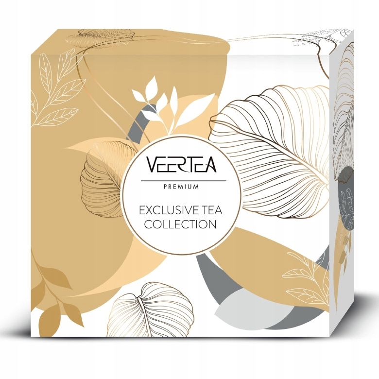 Levně Kolekce čajů Veertea – sada 8 příchutí – 200 obálek – zlatá