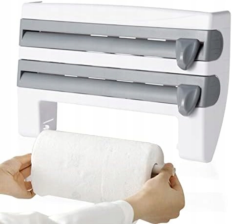 Bílý Držák Kuchyňského Odvíječe Papíru Na Potravinovou Fólii