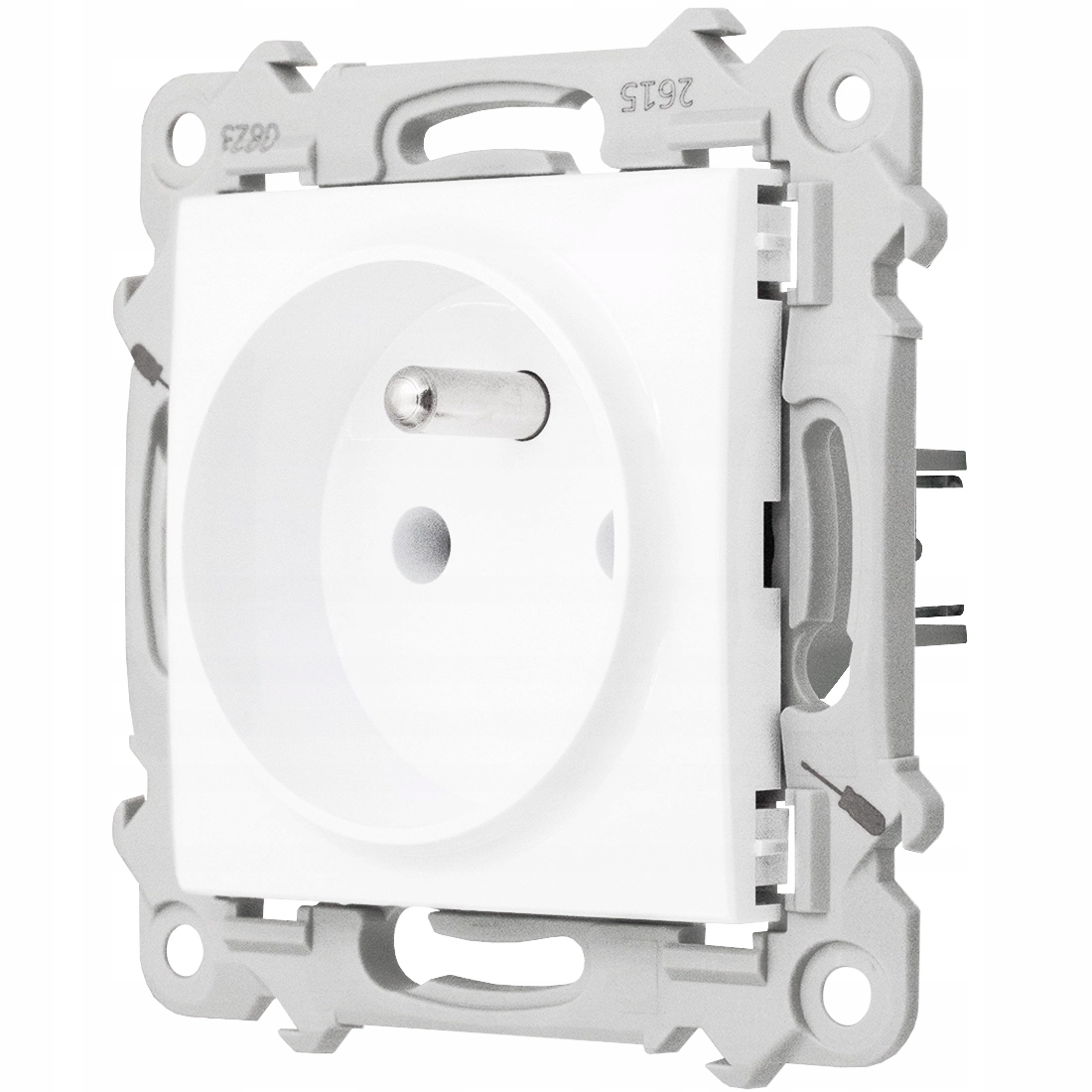 Ospel Szafir biały gniazdo / gniazdko pojedyncze bez ramki