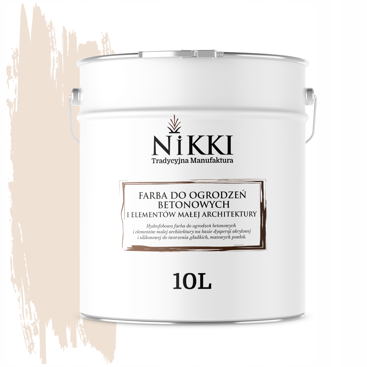 Farba Na Maľovanie Plotov 10 L Betónových Kvetináčov Béžová Svetlá F442