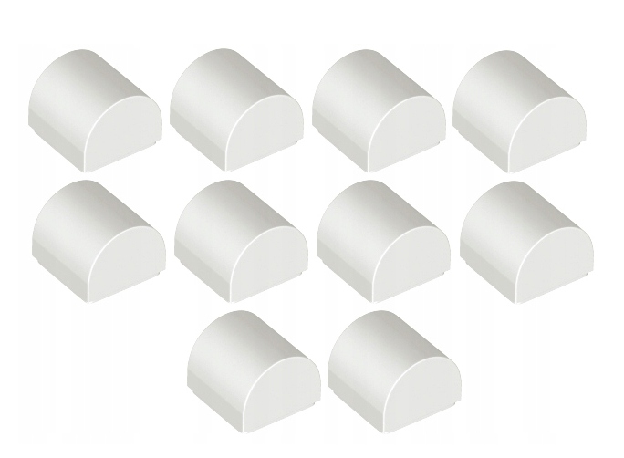 

Lego 49307 Slope Skos Curved 1X1 Biały 50 szt