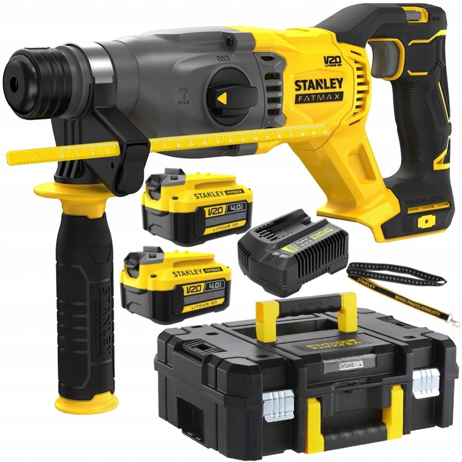 Stanley Młotowiertarka udarowa 2x4.0Ah SFMCH900M22 smyczka