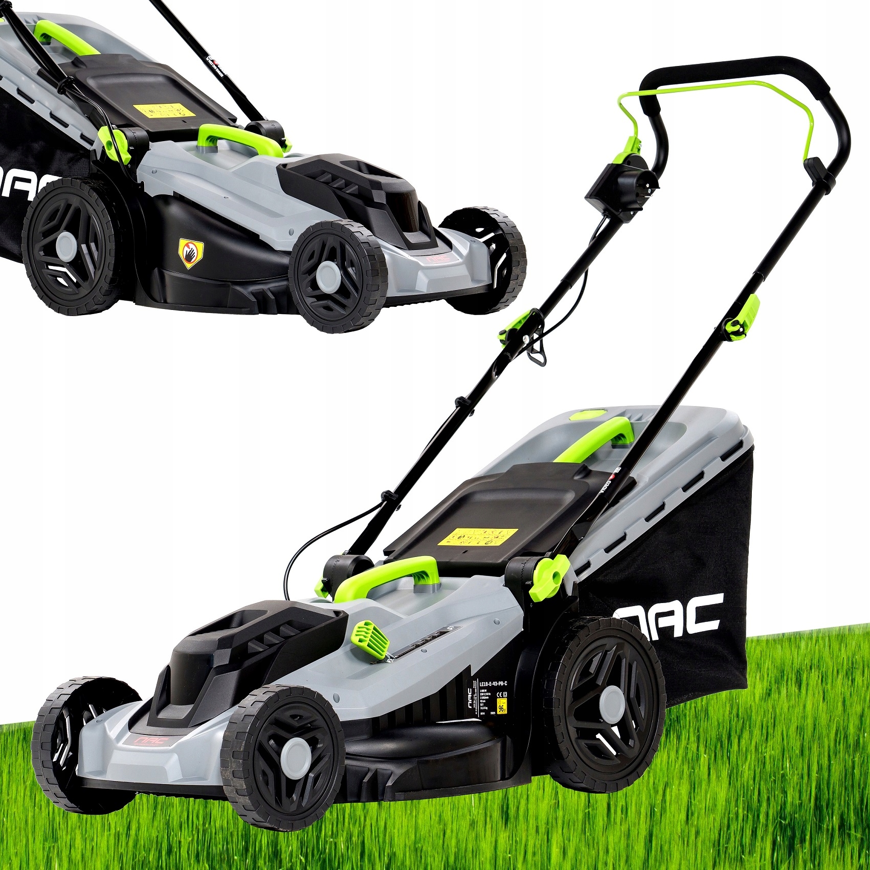 Kosiarka elektryczna Nac LE18-E-43-PB-C 1800W 43cm 52l