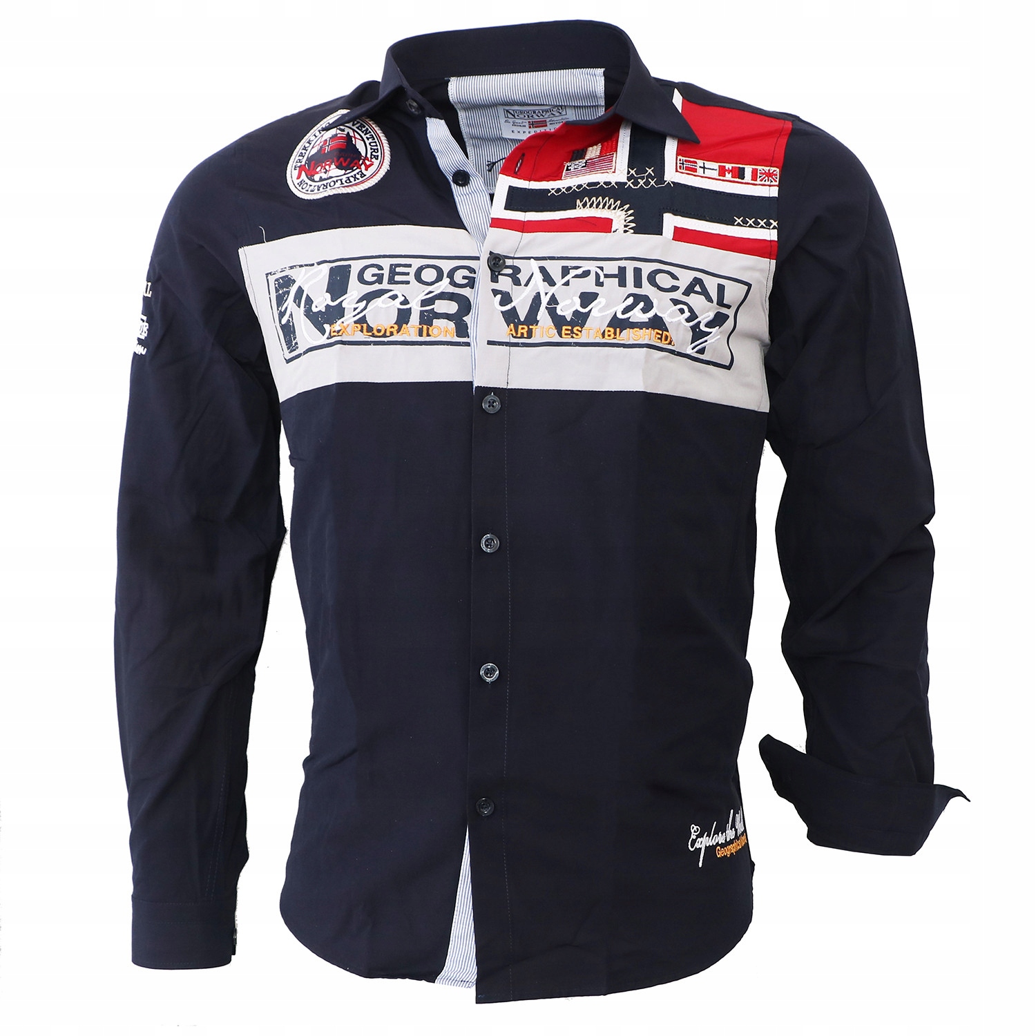 Geographical Norway košile pánská Zorarz Ls Men 100 S tmavě modrá