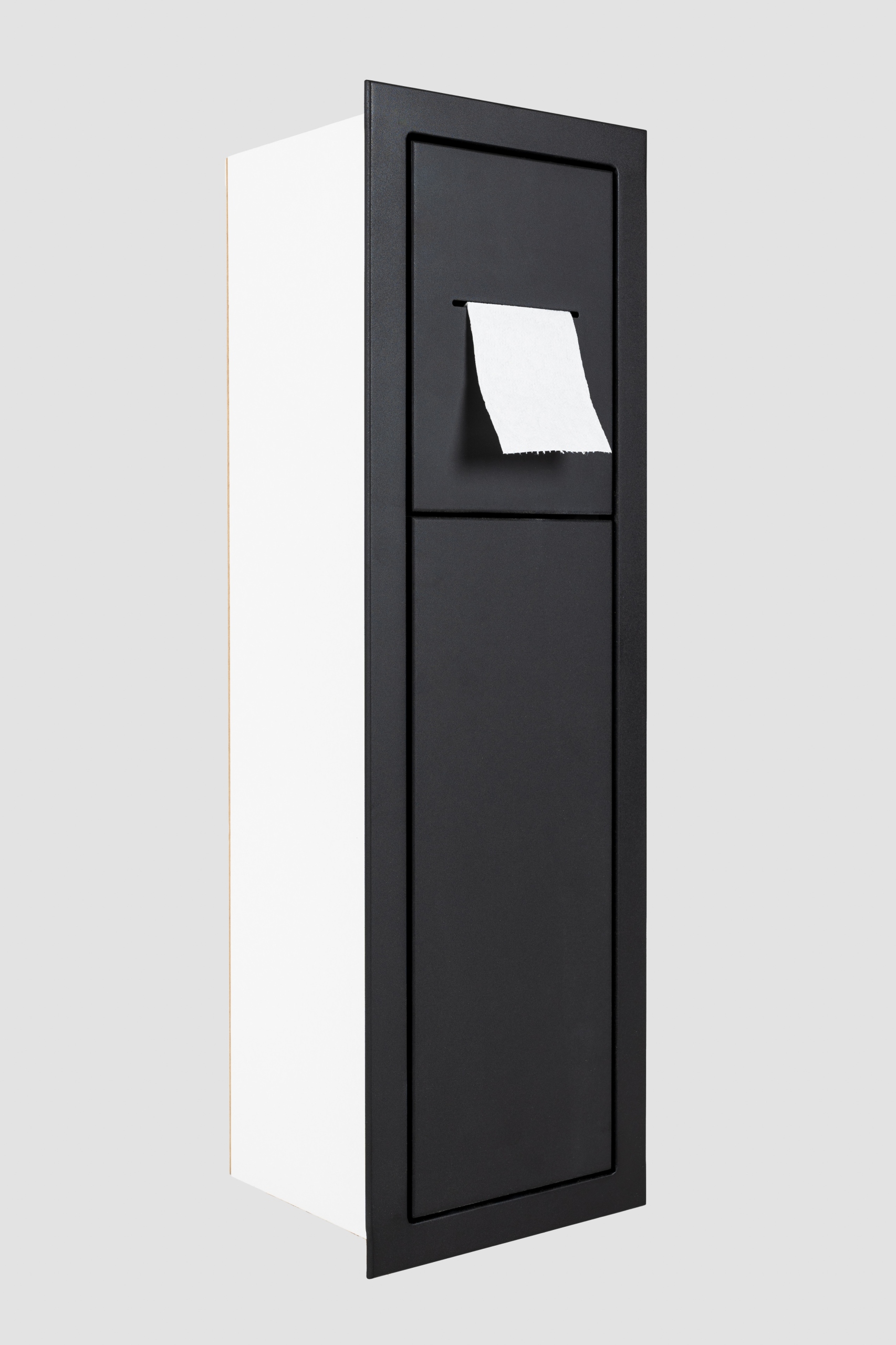 Szafka łazienkowa ze schowkiem na papier toaletowy i szczotkę wc