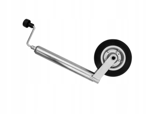 Podpěrné kolo fi 48 kovovo-gumové pro odtahové vozy a přívěsy, nosnost 200 kg