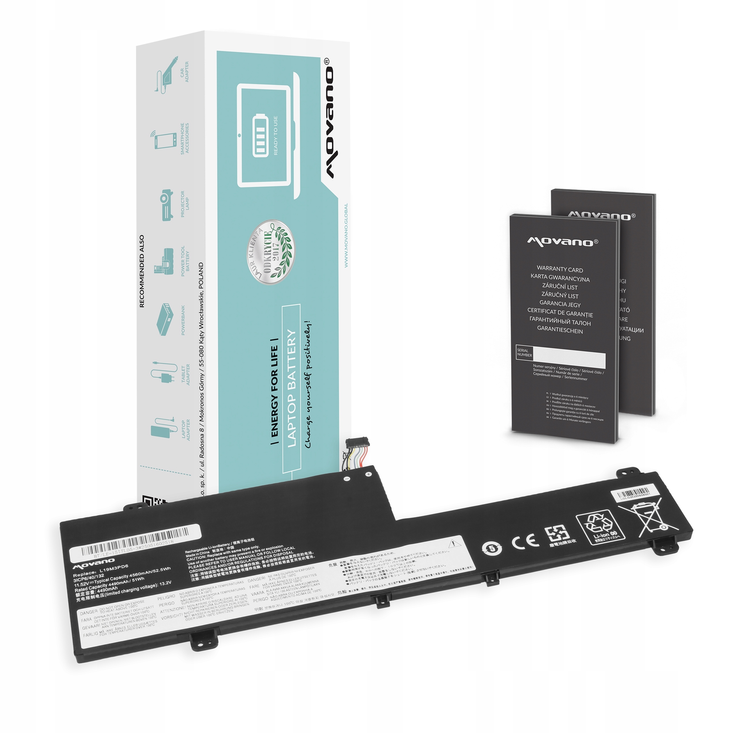 Bateria do Lenovo IdeaPad Flex 5 14ARE05 15ALC05 15ITL05 L19M3PD6 L19L3PD6