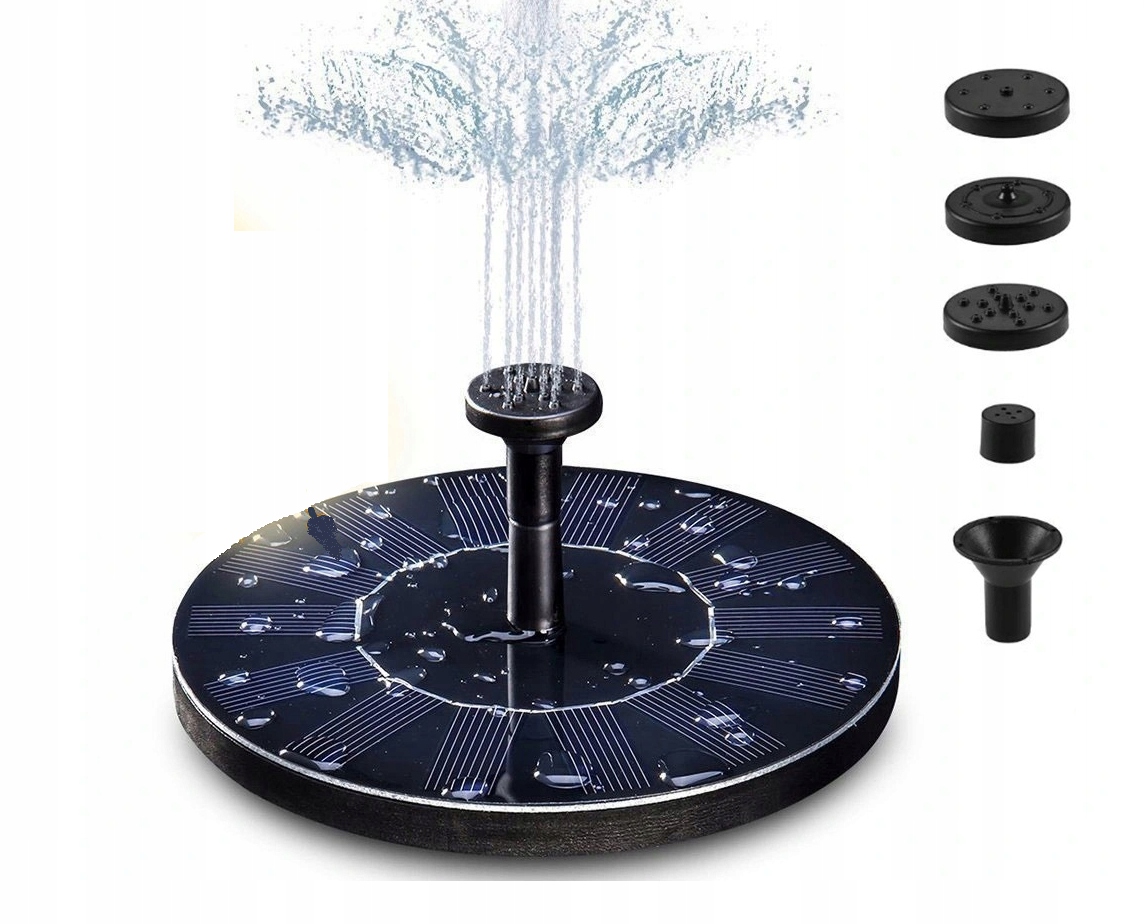 

Fontanna Solarna Pływająca do Oczka Wodnego Pompka