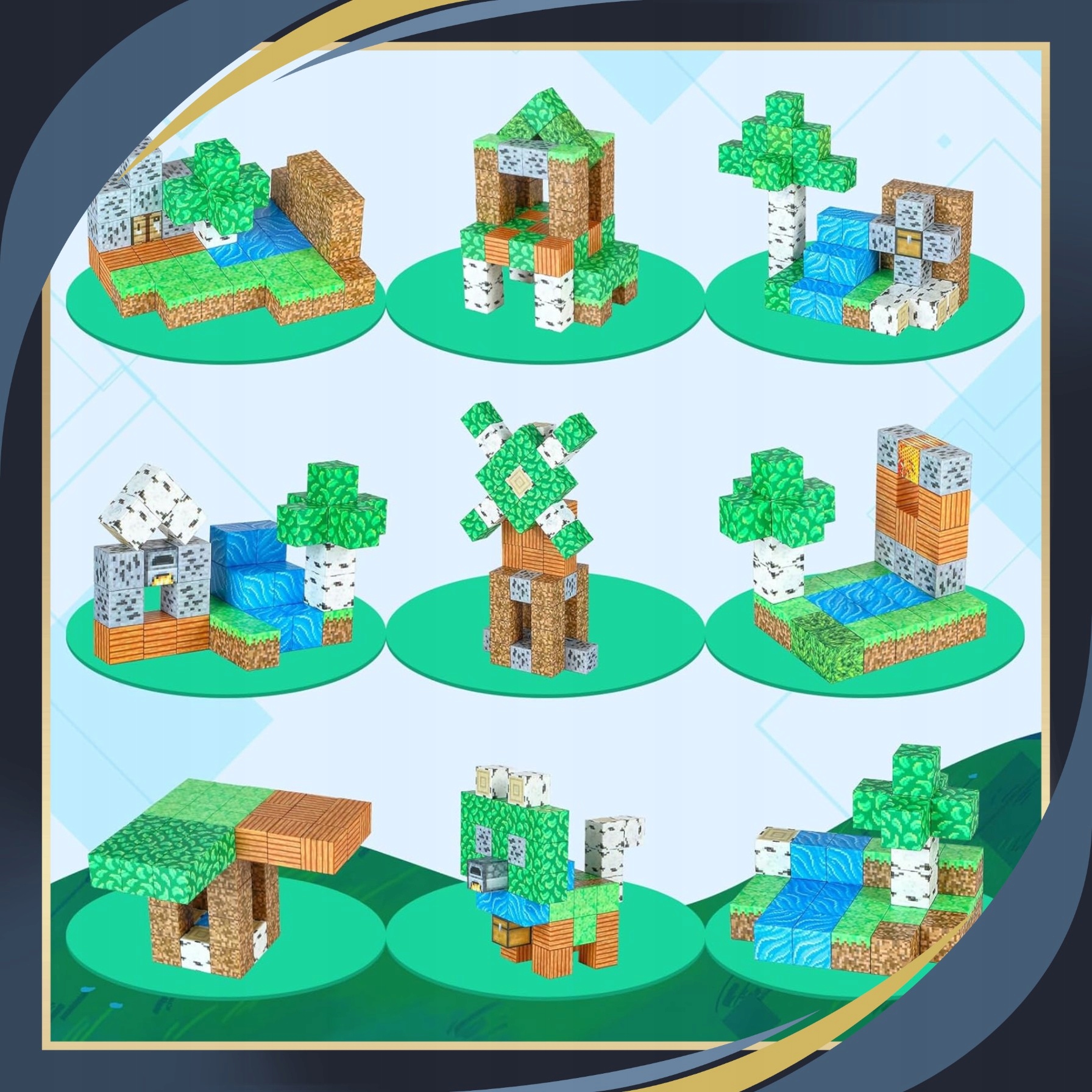 MAGNETINIŲ KALADĖLIŲ konstruktoriaus dovana vaikams 200 KALADĖLIŲ 6 ŽMONĖMS Vaiko amžius nuo 3 metų