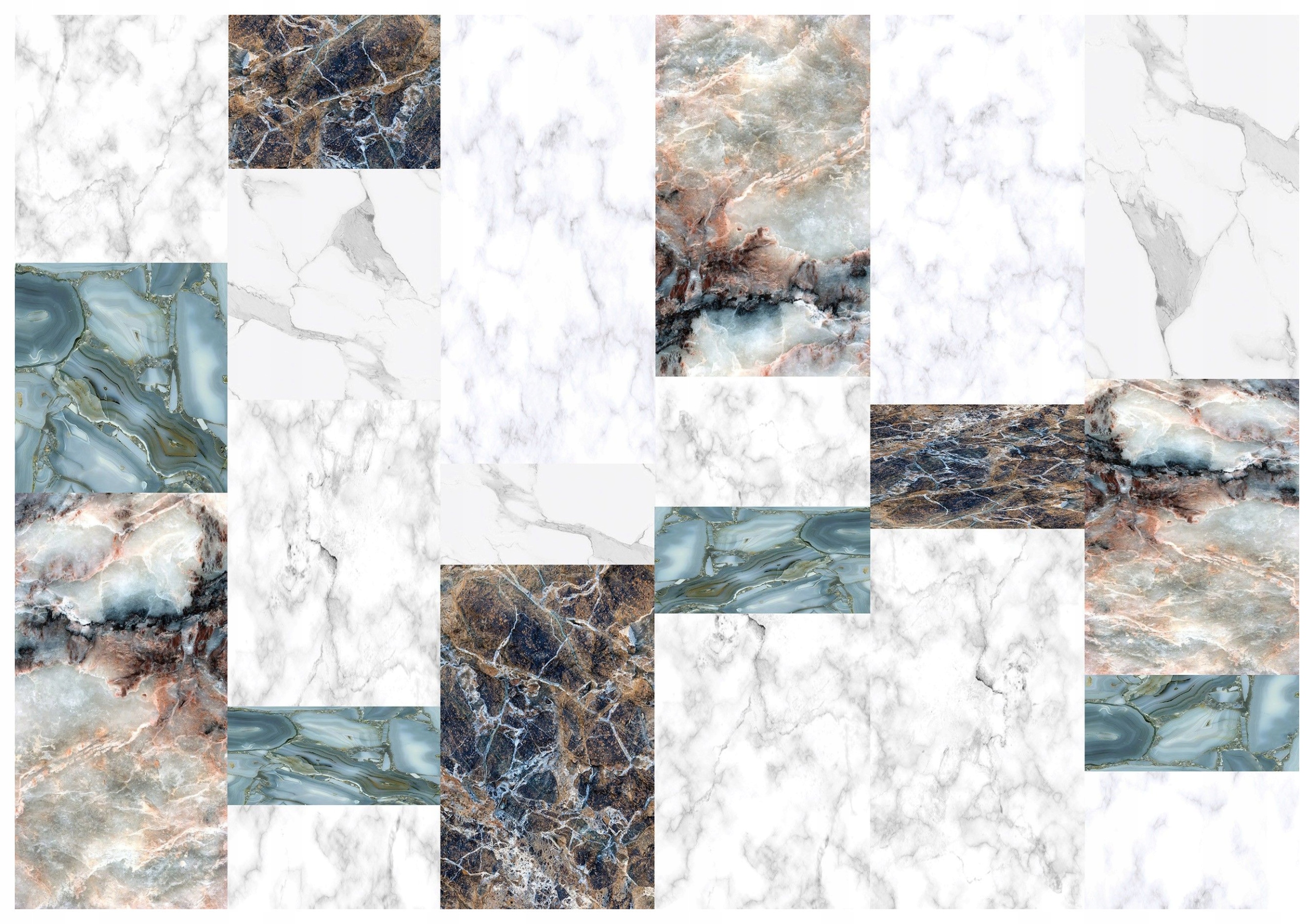 Fototapeta Mramorová mozaika v odtieňoch šedej a béžovej 416x254 lepidlo