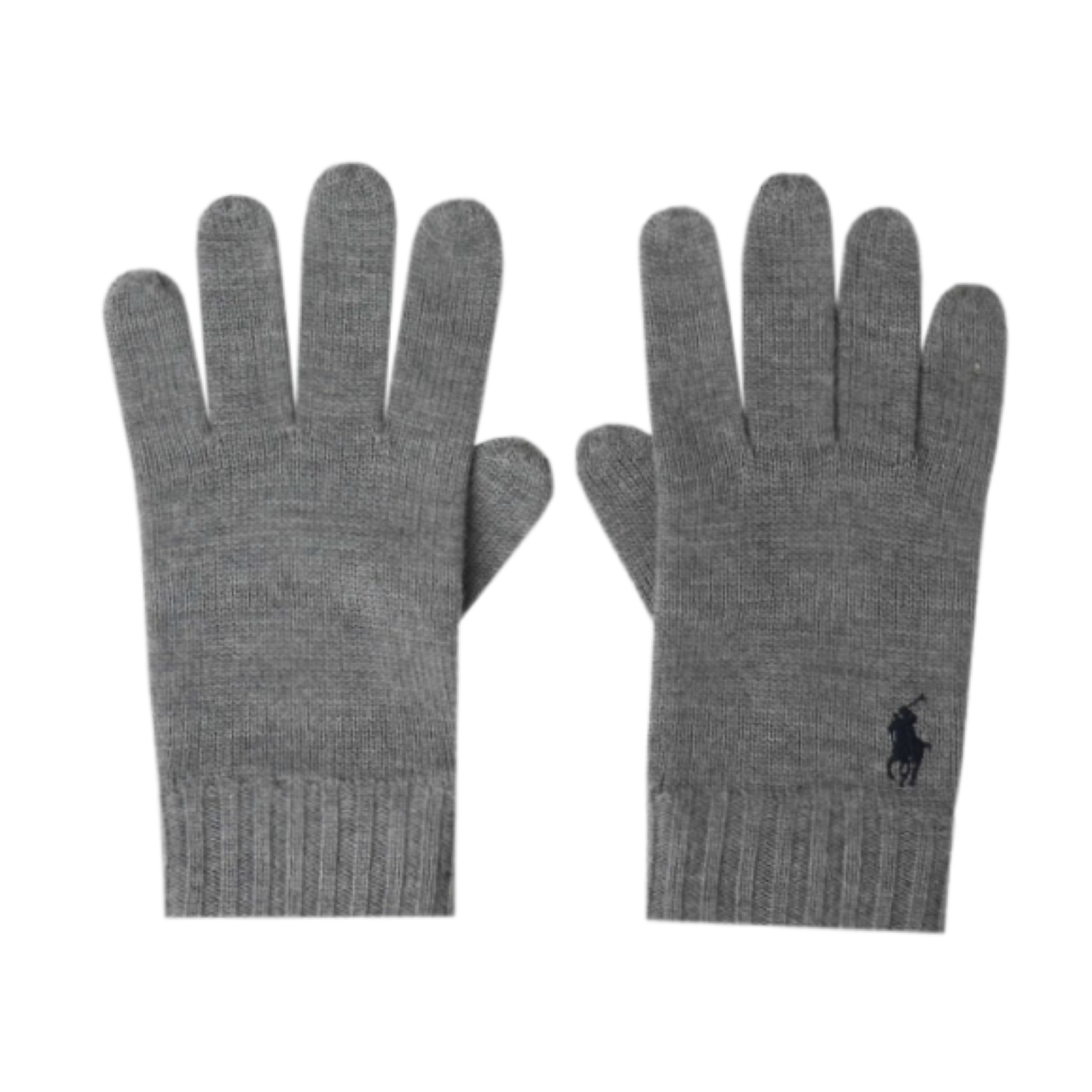 -33% Polo Ralph Lauren Vlněné Rukavice Classics Šedé