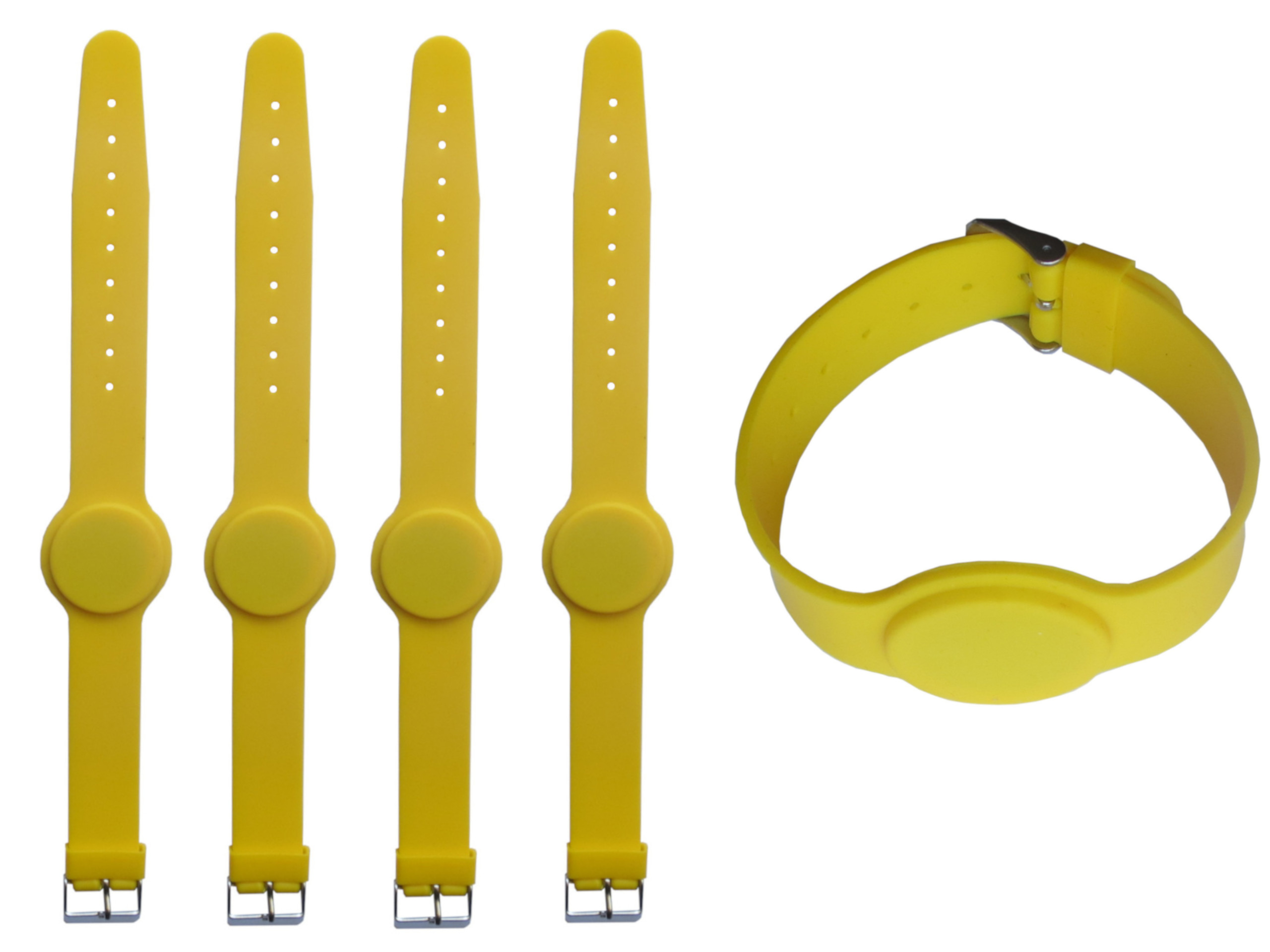 Žlutá bazénová programovatelná páska Tag ID T5577 Unique 125kHz 50 kusů