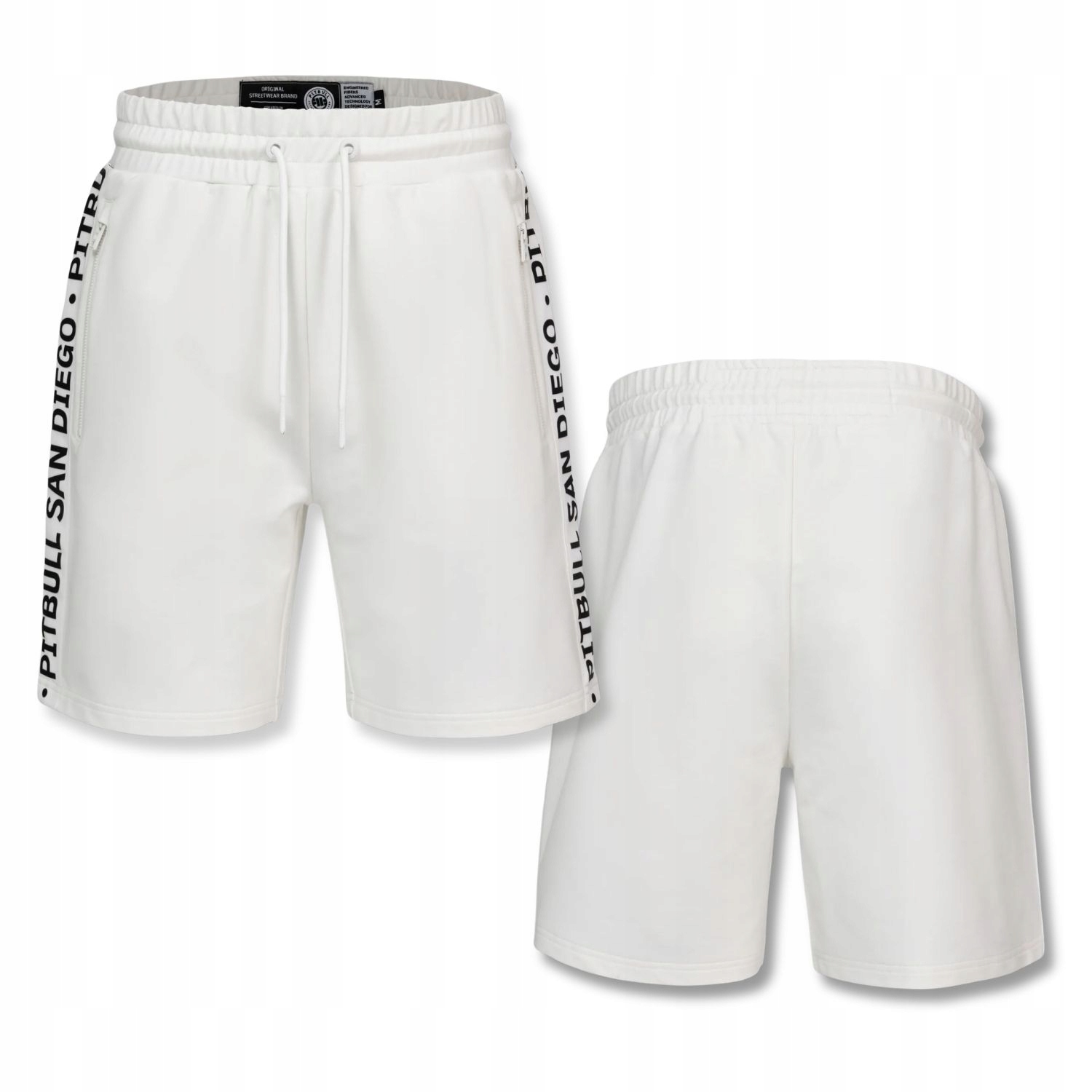 Męskie Szorty dresowe Pitbull Tape Parker krótkie spodenki napisy po bokach