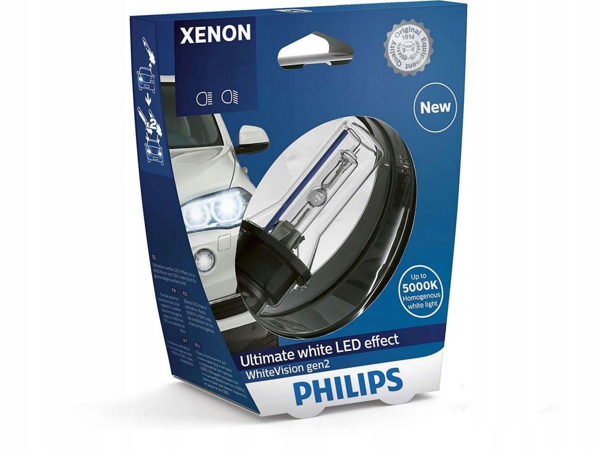 Philips D2R WhiteVision Gen2 5000K Xenon výbojka 85V 35W P32d-3 1ks