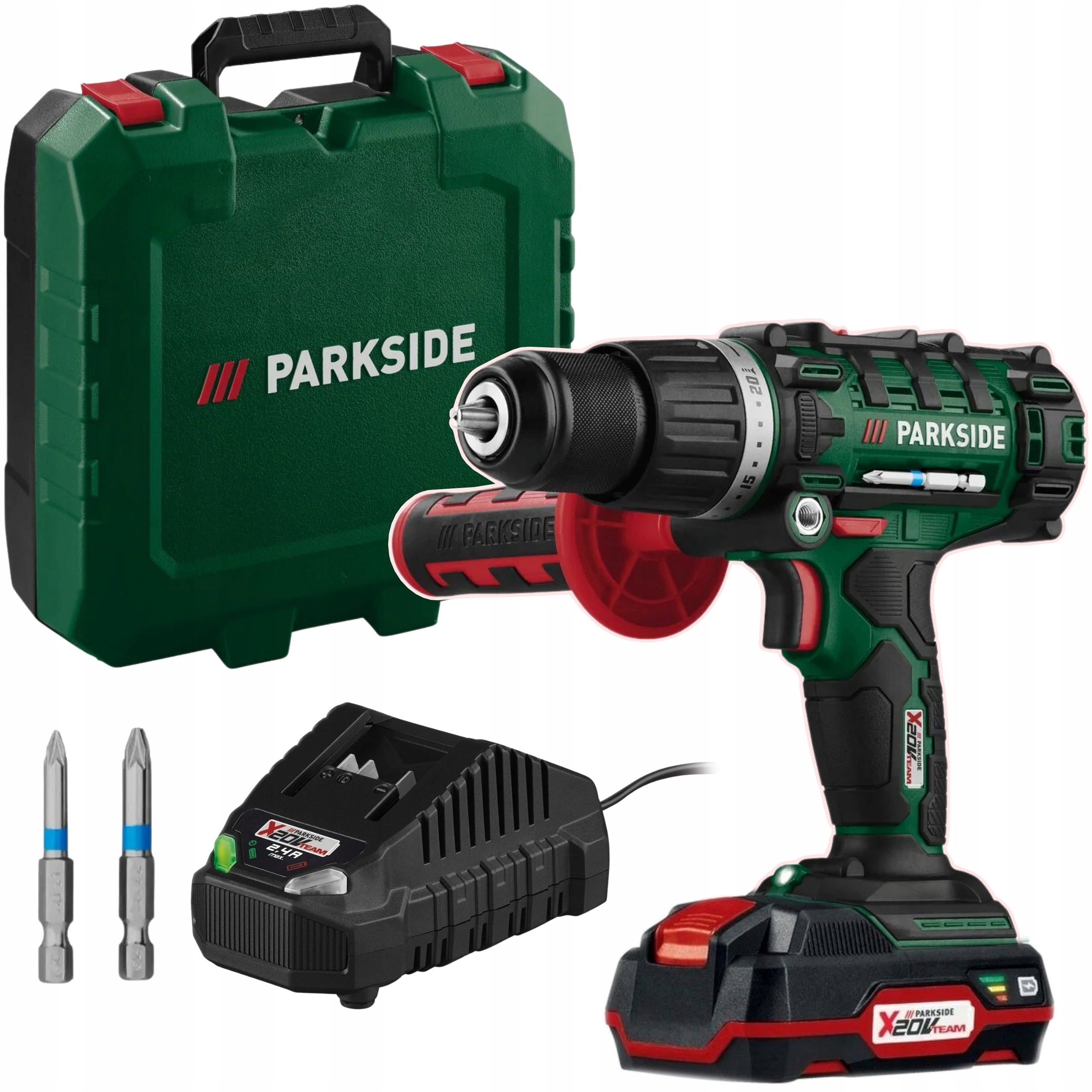 Psbsa 20 LI C3 Wiertarko-wkrętarka udarowa Parkside 20 V Akumulator Ład