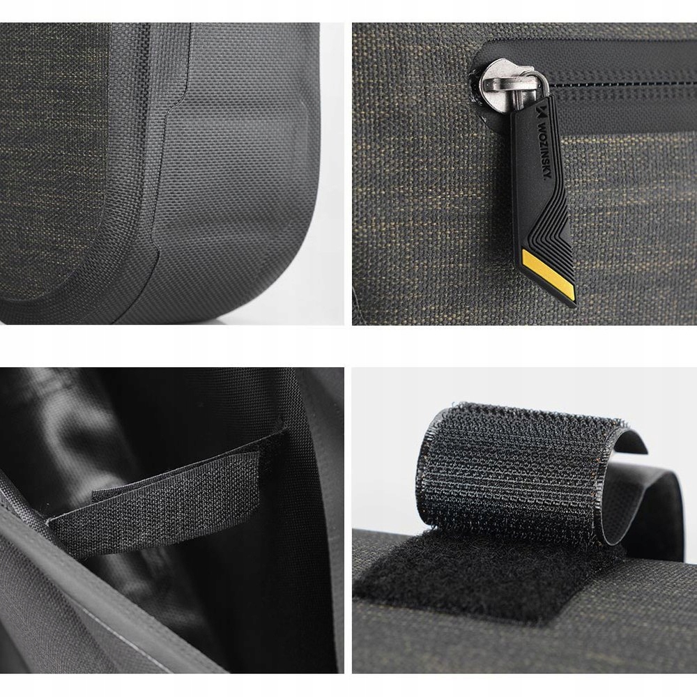 WOZINSKY SAKWA ROWEROWA TORBA SASZETKA TRÓJKĄTNA TORBA POD RAMĘ 5L Materiał dominujący nylon
