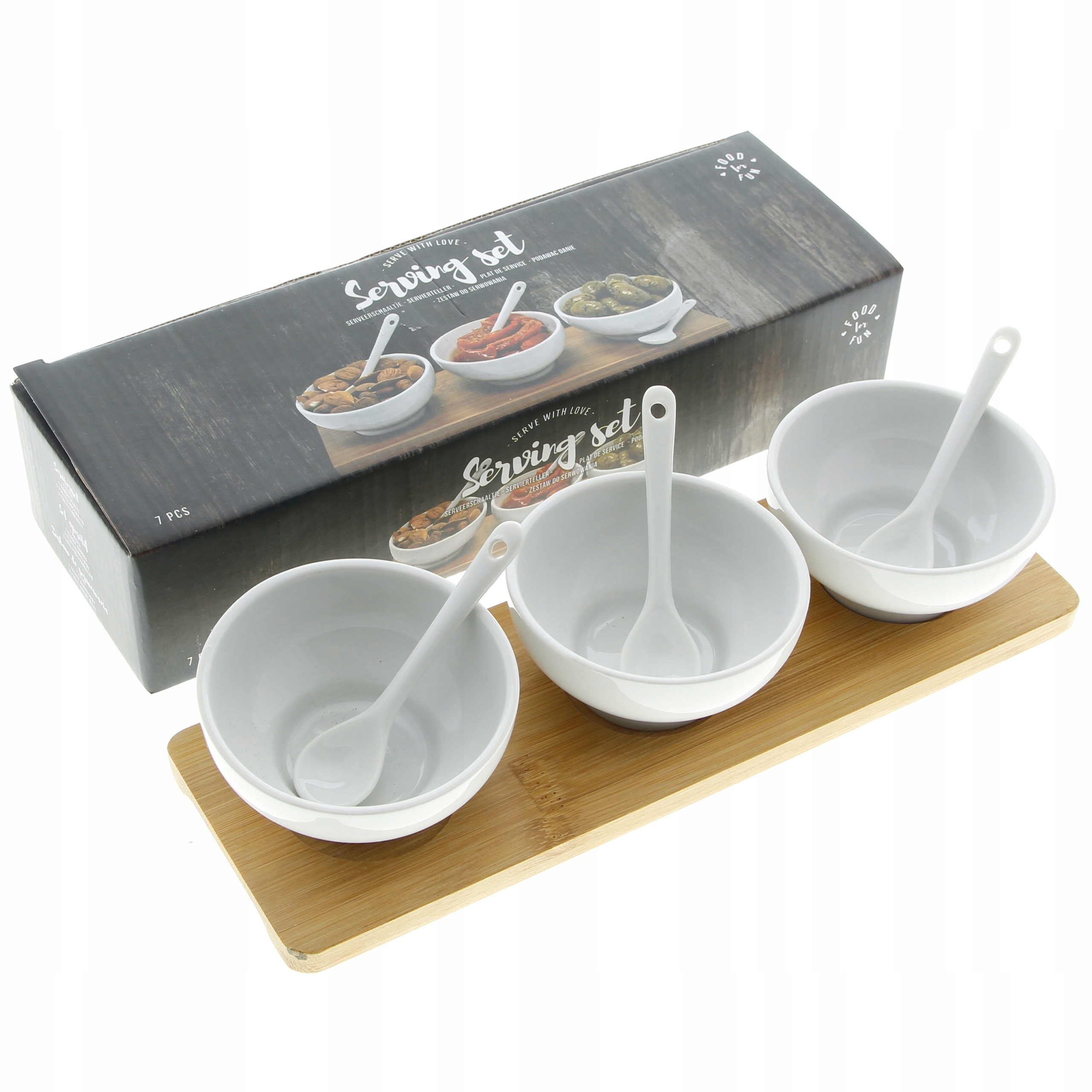 NA BAMBUSOWEJ TACY PORCELANOWE POJEMNIKI 3SZT Rodzaj dipówka