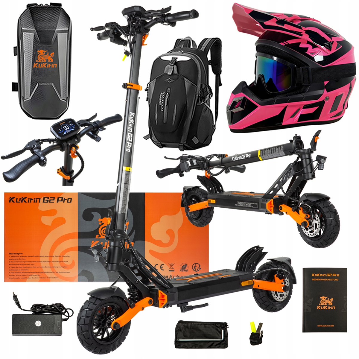 Pojazd Elektryczny KuKirin G2 Pro Abe 500w 48V 15.6AH 65KM 25KM/h +Dárek