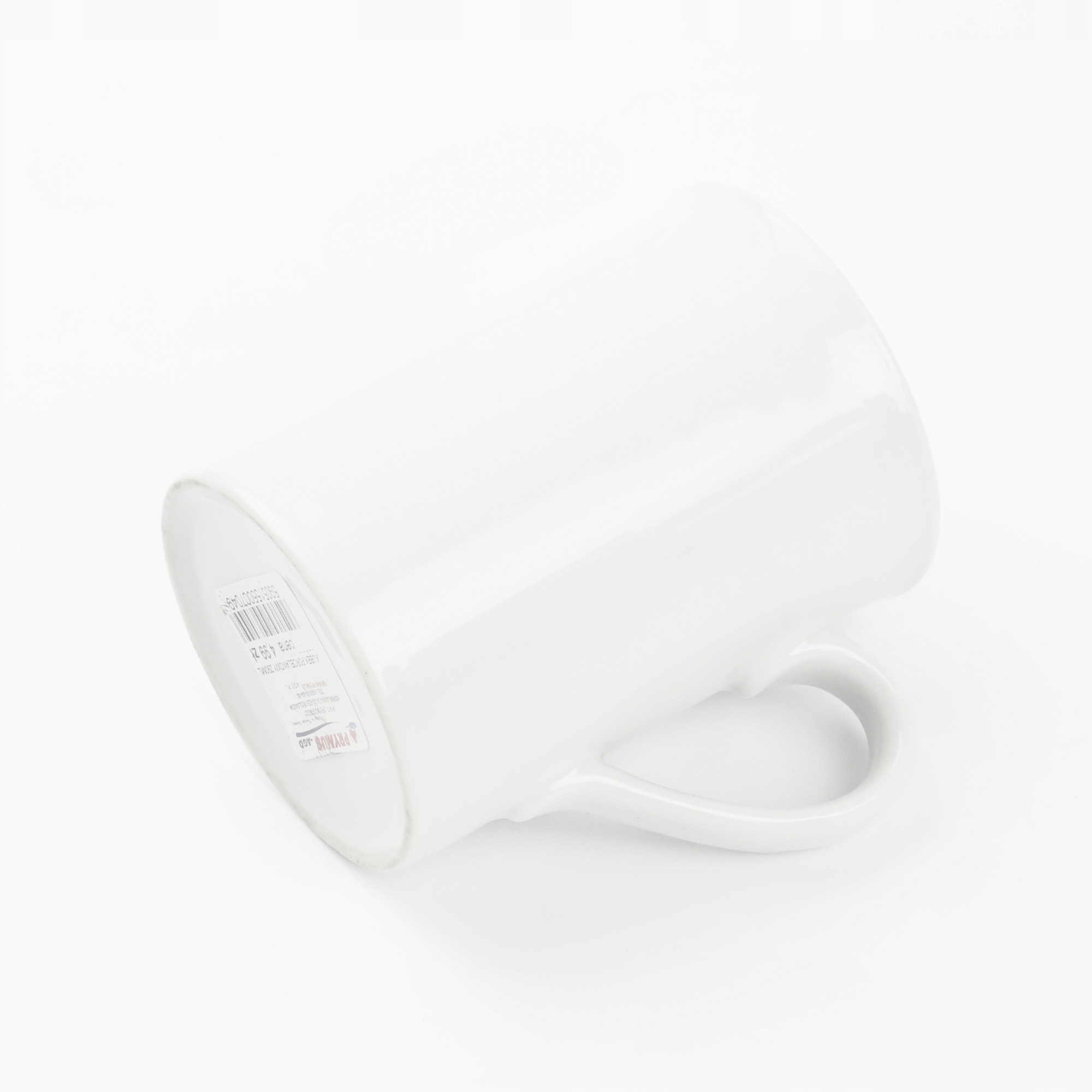 KUBEK PORCELANOWY GŁADKI BIAŁY 290ML UNIWERSALNY Z UCHEM NA KAWE HERBATE