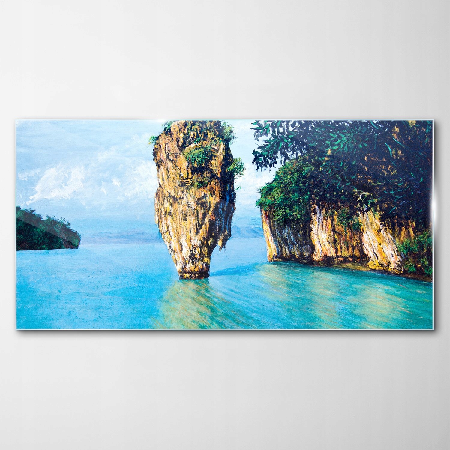 

Obraz na Szkle Dekor Wyspa Morze Kamienie 140x70