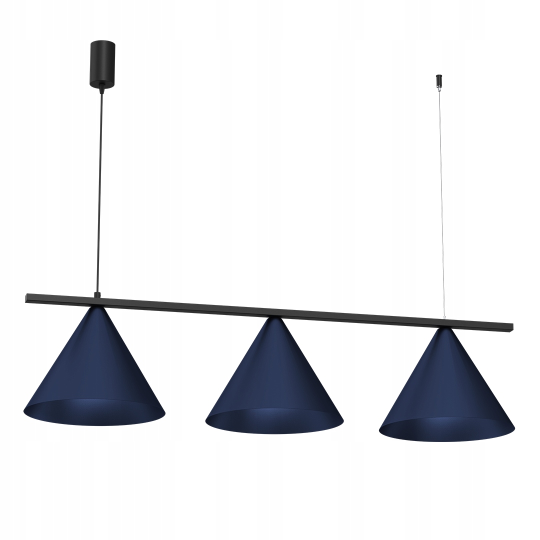 Závesná lampa Capital Black/navy Blue 3XGX53